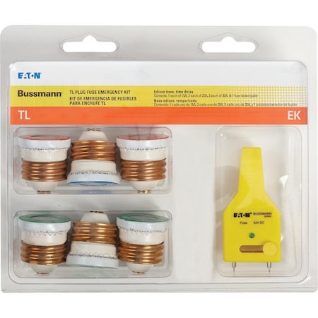 Eaton Bussmann 15A to 30A 125V TL Plug Emergency Fuse Kit TL-EK